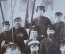 Фотография старинная групповая "Железная дорога, сотрудники станции". Курская губерния. 