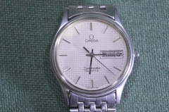 Часы мужские наручные кварцевые "Omega Seamaster". Швейцария. 1980е.