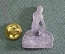 Знак значок "Русалка Little Mermaid". Копенгаген. Мельхиор. Винтаж. Дания. 