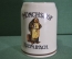Кружка пивная керамическая, на 0,5 л. Monchshof. Монах с кружкой пива. Германия. 