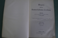 Книга старинная, Словарь Мейера. Meyers Lexikon, отдельный том. Масса иллюстраций 1908 - 1909 гг. #2