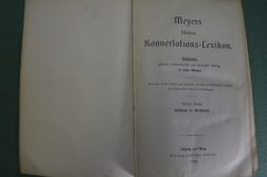 Книга старинная, Словарь Мейера. Meyers Lexikon, отдельный том. Масса иллюстраций 1908 - 1909 гг. #3