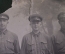 Фотография групповая "3 красноармейца". Петлицы. Знаки ГТО. РККА. 1930е.