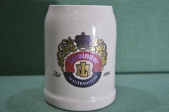 Кружка пивная керамическая на 0,5 литра. ML Brautradition. Герб, корона. Керамика, Германия.