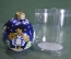 Елочная игрушка из стекла "Шар Хатка, синий". Избушка на курьих ножках. Клин объединение "Елочка".