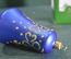 Елочная игрушка из стекла, колокольчик "Вуаль". Стекло. Клинское объединение "Елочка".