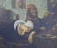Иллюстрация из художественного альбома "Die Trinker", Jan Steen. Ян Стен, Гулянка.