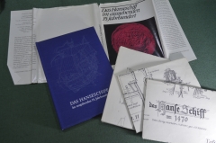 Книга "Das Hanseschiff im ausgehenden 15". Парусники чертежи Генрих Винтер. На немецком 1975 г. #K2