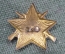 Знак эмблема петличная "ВОХР Военизированная охрана". Звезда с винтовками. СССР.
