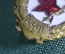 Знак, значок "Гвардия". Тяжелый металл, эмали. Армия. З-д Победа, СССР. Производственный брак.