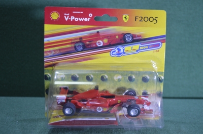 Модель гоночного автомобиля "Феррари". Ferrafi F2005. Блистер. Китай для Германии.