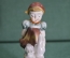 Фигурка, статуэтка "Девочка и зайцы". Оккупированная Япония, Occupied Japan. Фарфор. С дефектами.