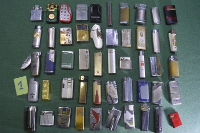 Зажигалки, сборный лот, 50 штук. В разном состоянии. Все что на фото - в коллекцию, интерьер #1