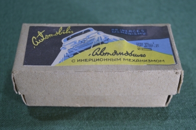 Коробка от игрушки машинки с инерционным механизмом. Straume. Прибалтика. СССР. 