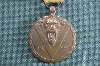 Памятная Военная Медаль 1940-1945 гг.  Участник военных действий второй мировой войны. Бельгия.