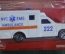 Модель машинка "Ambulance Скорая Помощь". Majorette. Блистер. Винтаж. Франция.