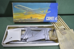Модель сборная, самолет "COMET 4, Комет", ранняя. Полный комплект. Авиация. ГДР. 1966 год.