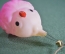 Елочная игрушка "Птичка невеличка". Розовая. Стекло, подвес. #2