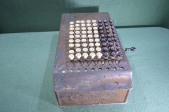 Калькулятор механический старинный "Comptometer". Felt & Tarrant Mfg. Co. Chicago. США. Начало 20 в
