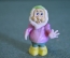 Игрушка фигурка "Гном гномик". Колкий пластик. Пластмасса. Винтаж. ГДР или Польша.