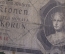 Бона, банкнота 50 крон, Padesat Korun. 1940 год, Протекторат Богемия и Моравия, немецкая оккупация. 