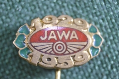 Знак значок "ЯВА JAWA 30 лет 1929-1959". Мотоциклы. Мото. Тяжелый металл. Горячая Эмаль.