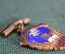 Знак "Фестиваль УРСР" . Металл, эмаль. Украинская ССР, 1957 год