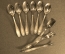 Десертные ложки и вилки (9 предметов). Нейзильбер, , глухарь Кольчугино серия "Пламя". 1960-е.