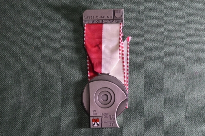 Стрелковая медаль, посвященная соревнованиям в Золотурне, Швейцария, 1981г.