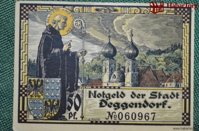 Нотгельд, 50 пфеннингов, 1920 год. г.Деггендорф (Бавария). 