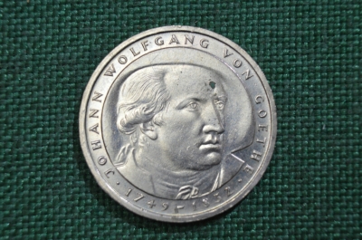 5 марок 1982 Германия, ФРГ, "150 лет смерти Иоганн Гете"