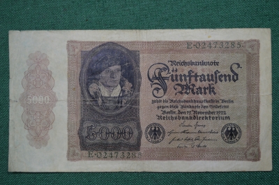 5000 марок 1922 г. Германия.