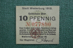 Нотгельд 10 пфеннигов 1918 года, Вестербург (Westerburg), Германия