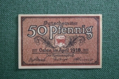 Нотгельд 50 пфеннигов 1918 Calau (Калау), Германия