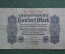Рейхсбанкнота 100 марок 1922 года. Веймарская республика, Германия. 