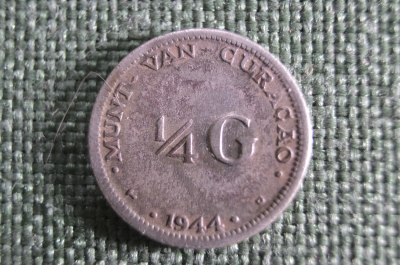 1/4 гульдена 1944, Нидерландские Антильские острова, серебро