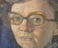 Картина "Педагог" 1969 г. Надежина. Масло, холст. Заслуженный художник Захаров Е.Г. СССР, 1969 год.