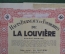 Акция общества "Доменные печи Ла-Лувьера", Бельгия, 1948 год