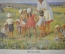 Плакат для детского сада "Детство теперь" (серия "Мы играем")  1968 год, СССР