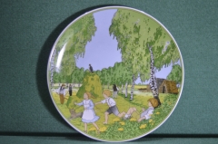 Коллекционная фарфоровая тарелка "Сенокос","Heuernte", Heinrich, Villeroy & Boch. Германия.