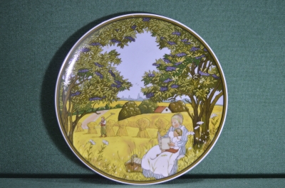 Коллекционная фарфоровая тарелка "Осень","Herbst", серия "Времена года". Villeroy & Boch. Германия.