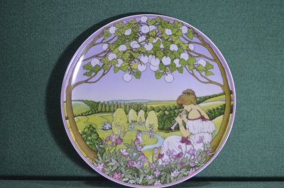 Коллекционная фарфоровая тарелка "Весна", "Fruhling", серия "Времена года". Villeroy & Boch.