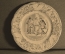 Фарфоровая тарелка № 7 из серии тарелок "Le divorce". Фабрика Creil et Montereau. Франция.