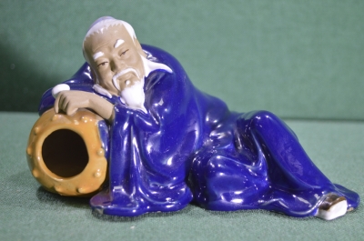Керамическая статуэтка "Пьяный поэт". Китай. 